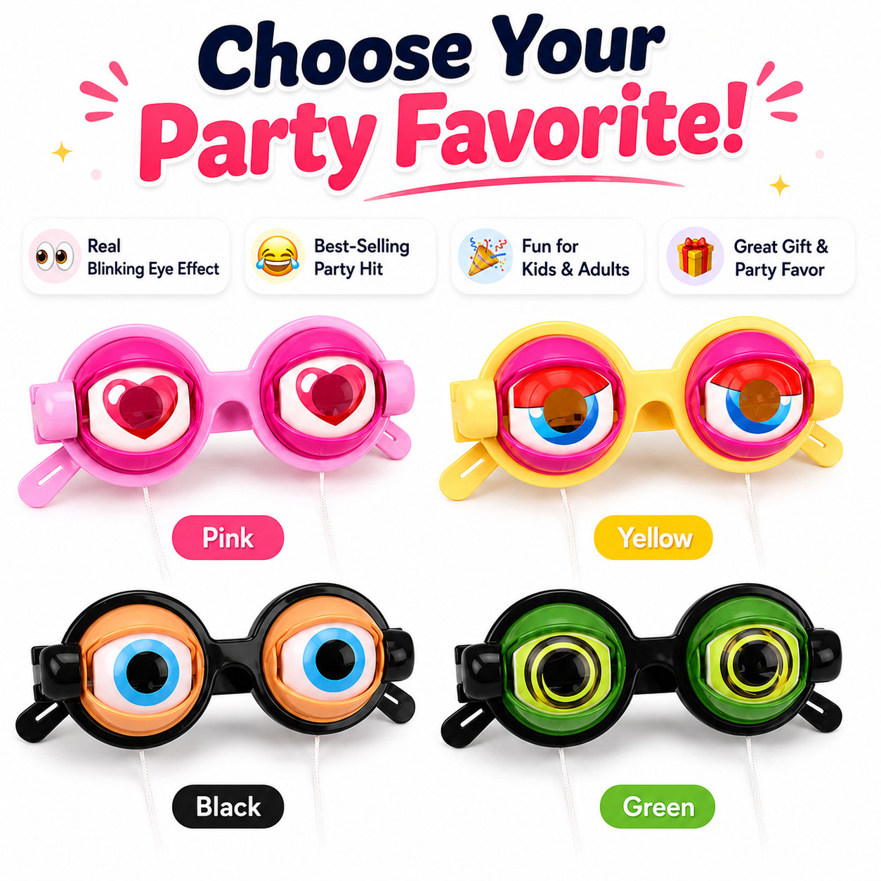 Blinking Eye Party Glasses