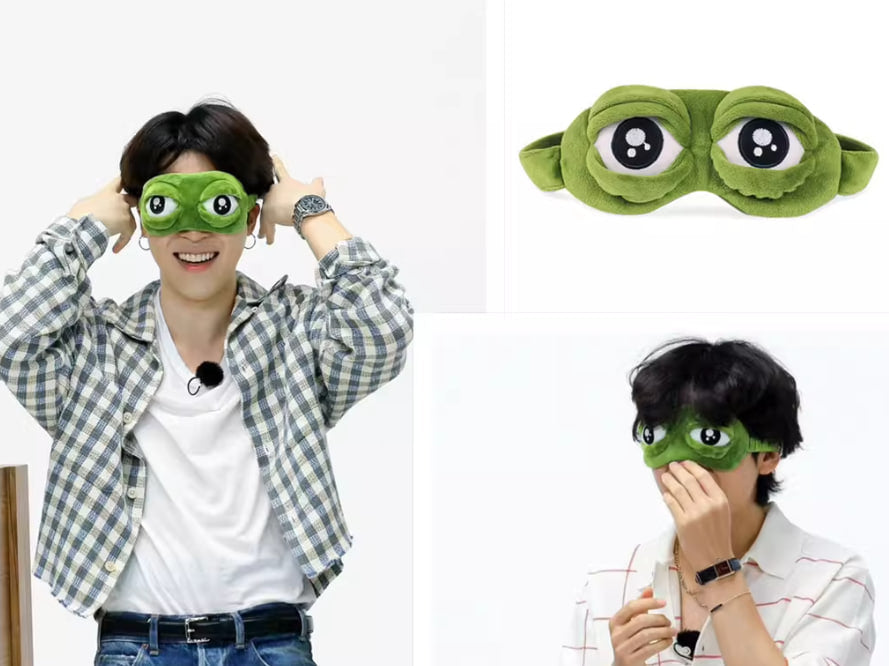Sad Frog Sleep Mask